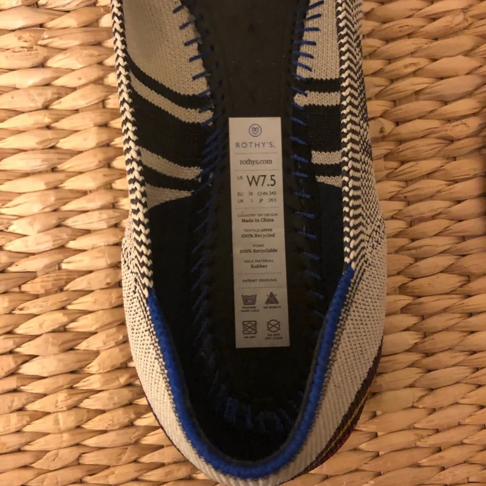Rothy’s Points Inverse Stripe Size 7.5 - Picture 4 of 9